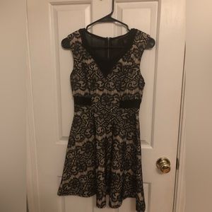 Black floral dress